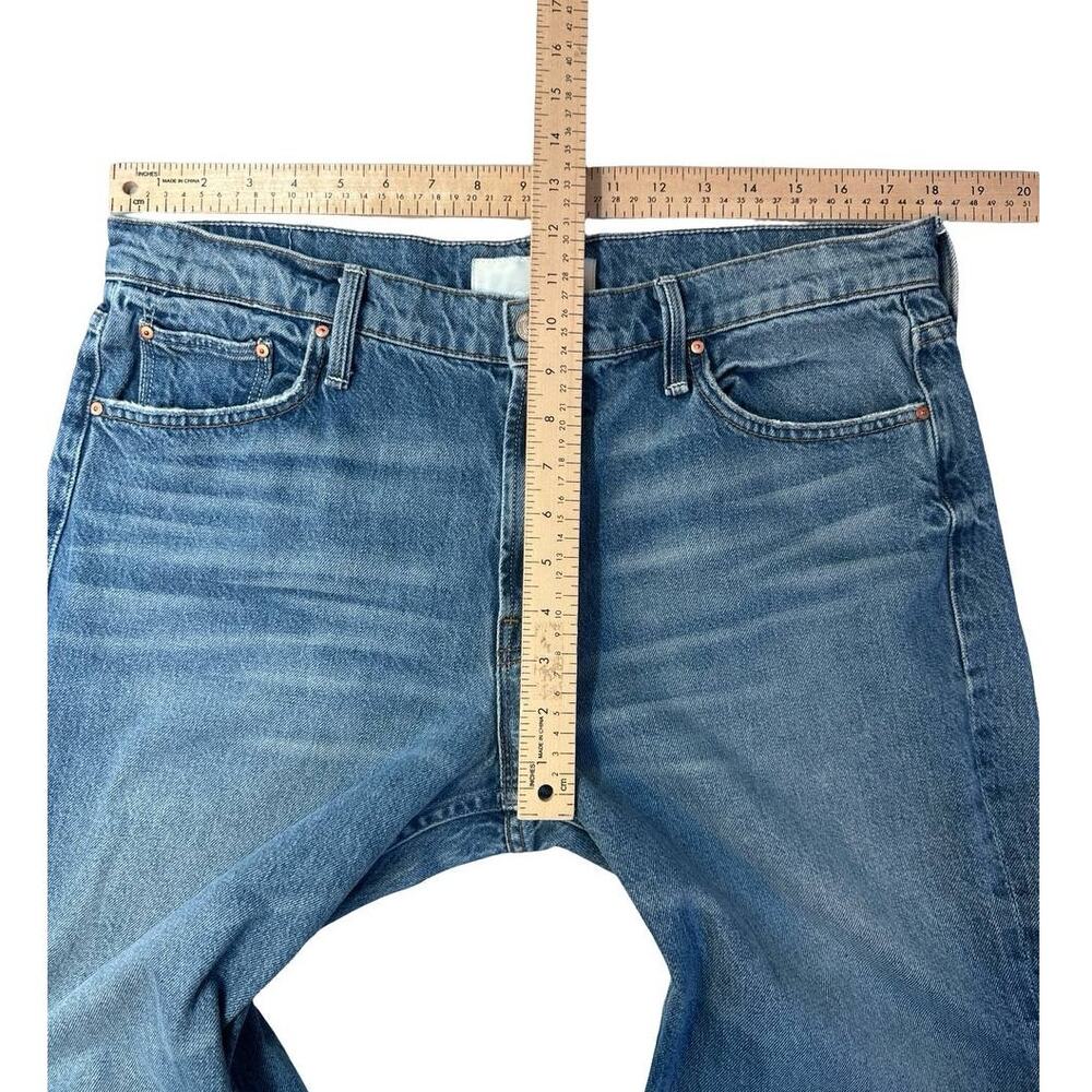 MOTHER Lil Reifler Straight Leg Jeans 33 Early Blue Medium Wash Denim 28.5 - Picture 7 of 16